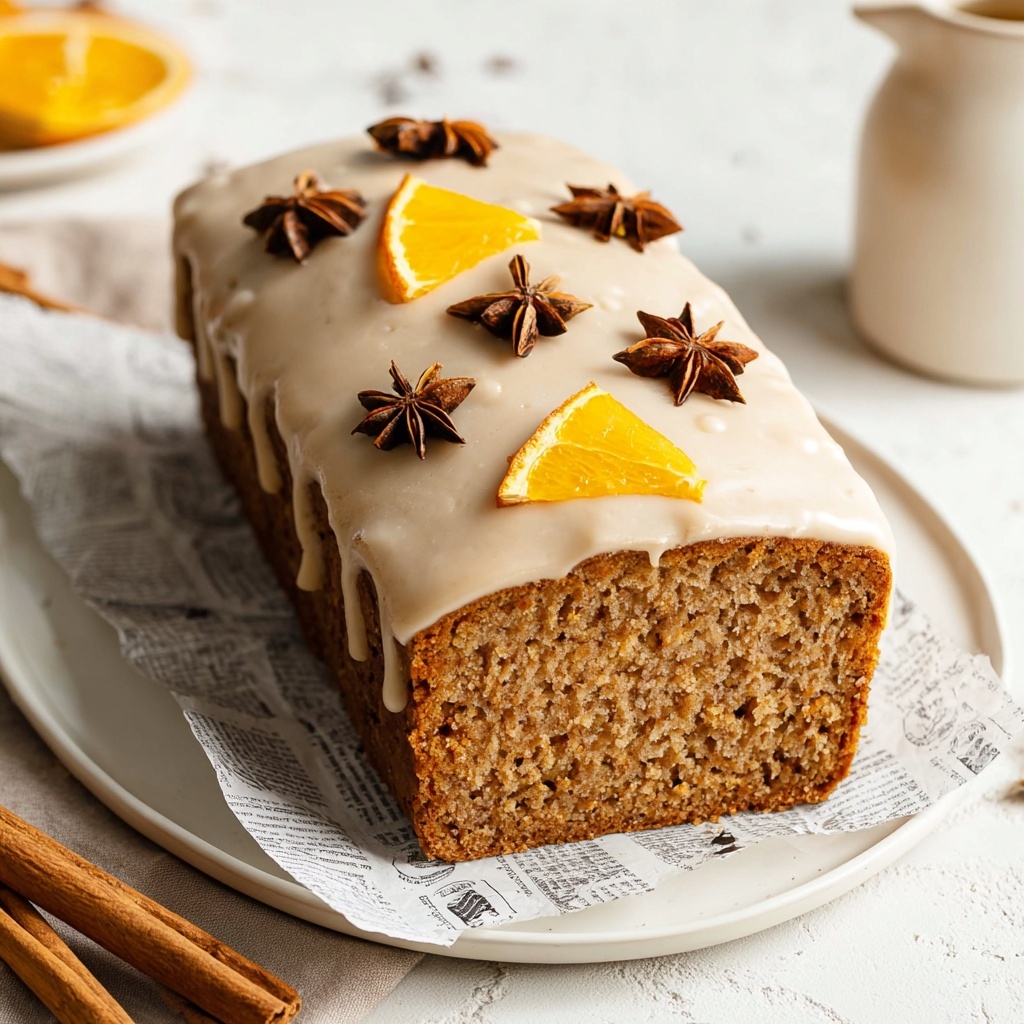 Chai Bread with Orange Zest and Spiced Glaze Recipe - Recipe Image