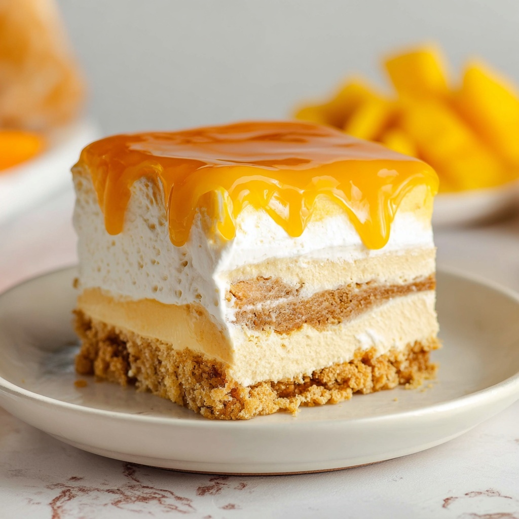 Mango Tiramisu (Eggless and Dairy-Free) Recipe - Recipe Image