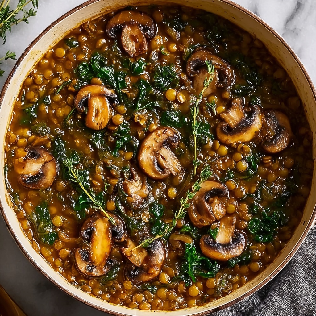 Vegan Lentil Mushroom Stew Recipe - Recipe Image