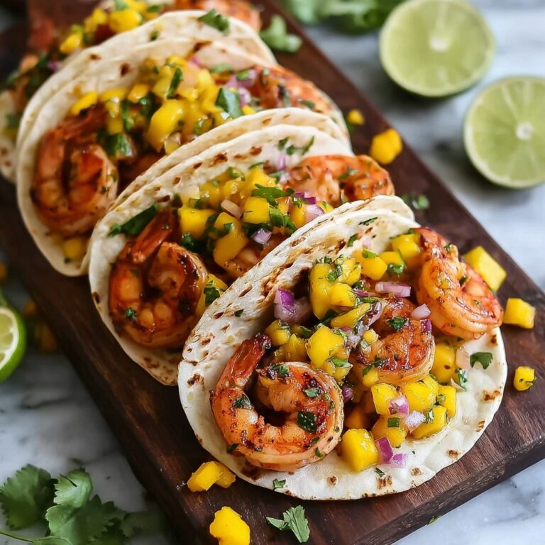 Spicy Shrimp Tacos with Mango Salsa Recipe