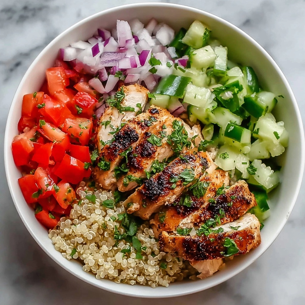 Greek Chicken Quinoa Bowl Recipe - Recipe Image