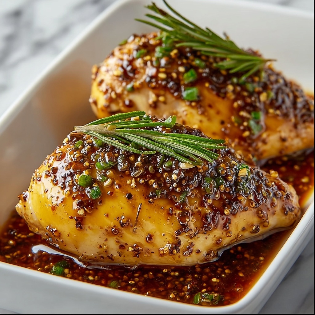 Honey Dijon Rosemary Baked Chicken Recipe - Recipe Image