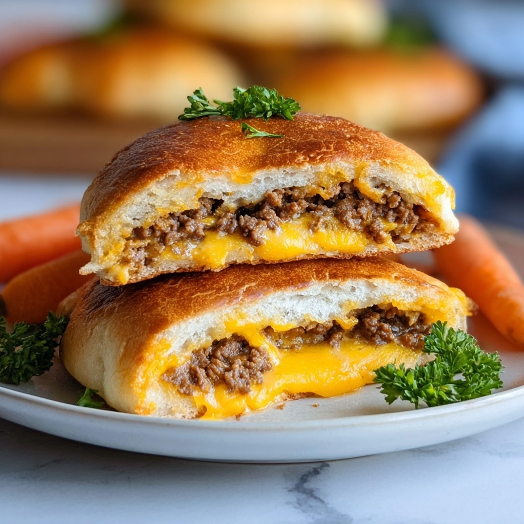 Cheeseburger Pockets Recipe - Recipe Image
