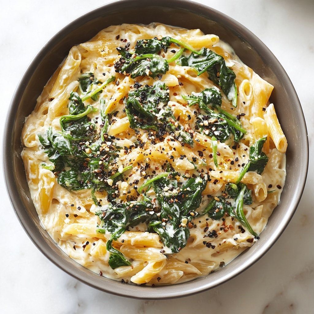 Pasta with Spinach Recipe - Recipe Image