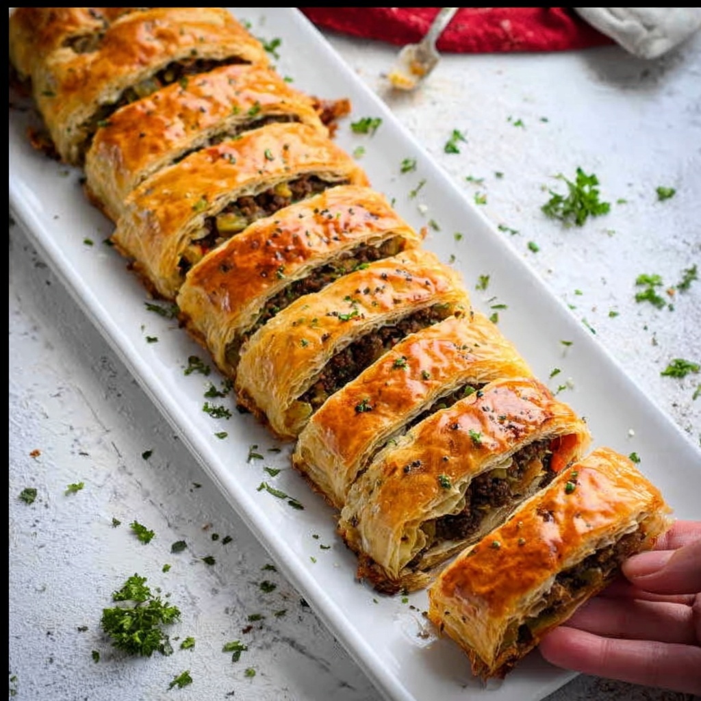 Savory Vegetable Strudel Recipe - Recipe Image