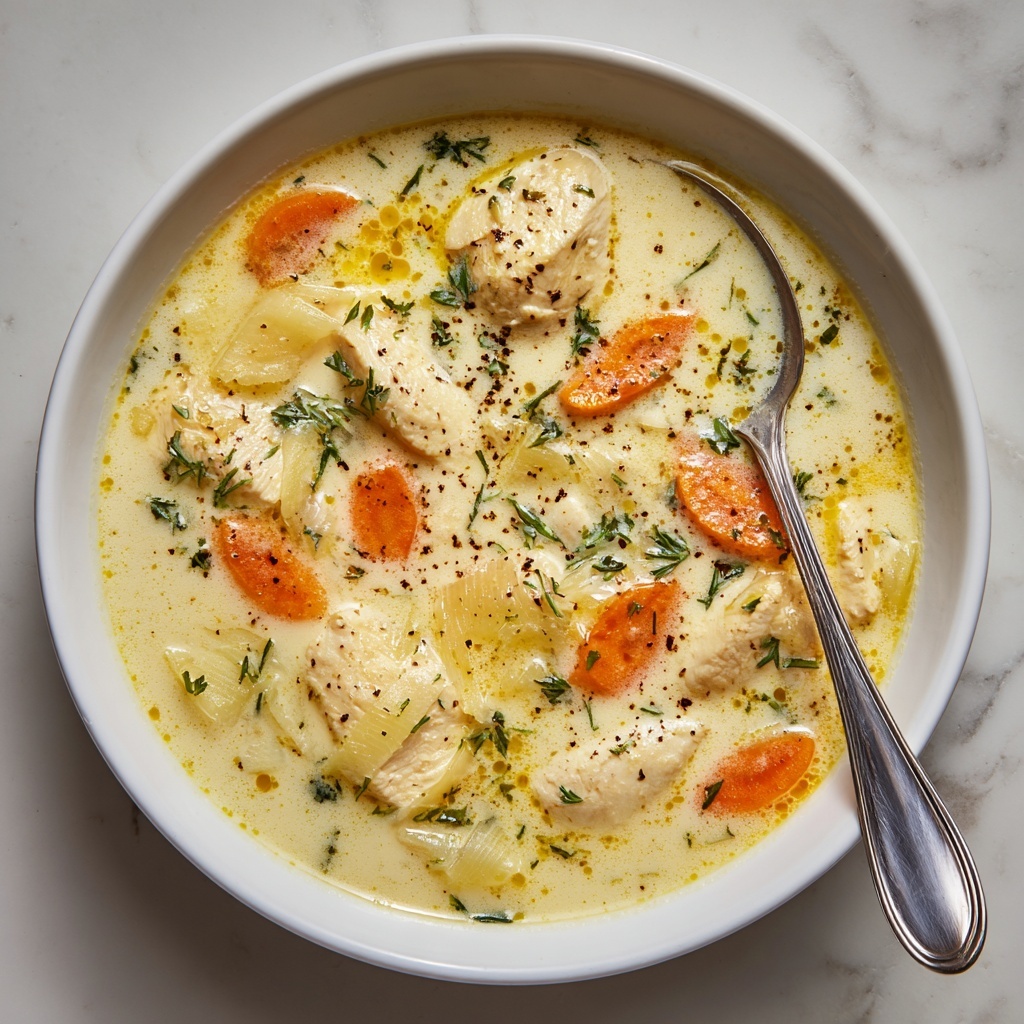 Creamy Chicken and Rice Soup Recipe - Recipe Image