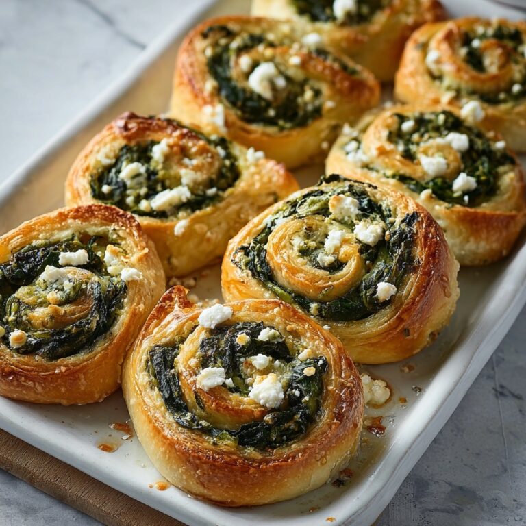 Spinach Feta Pinwheels Recipe