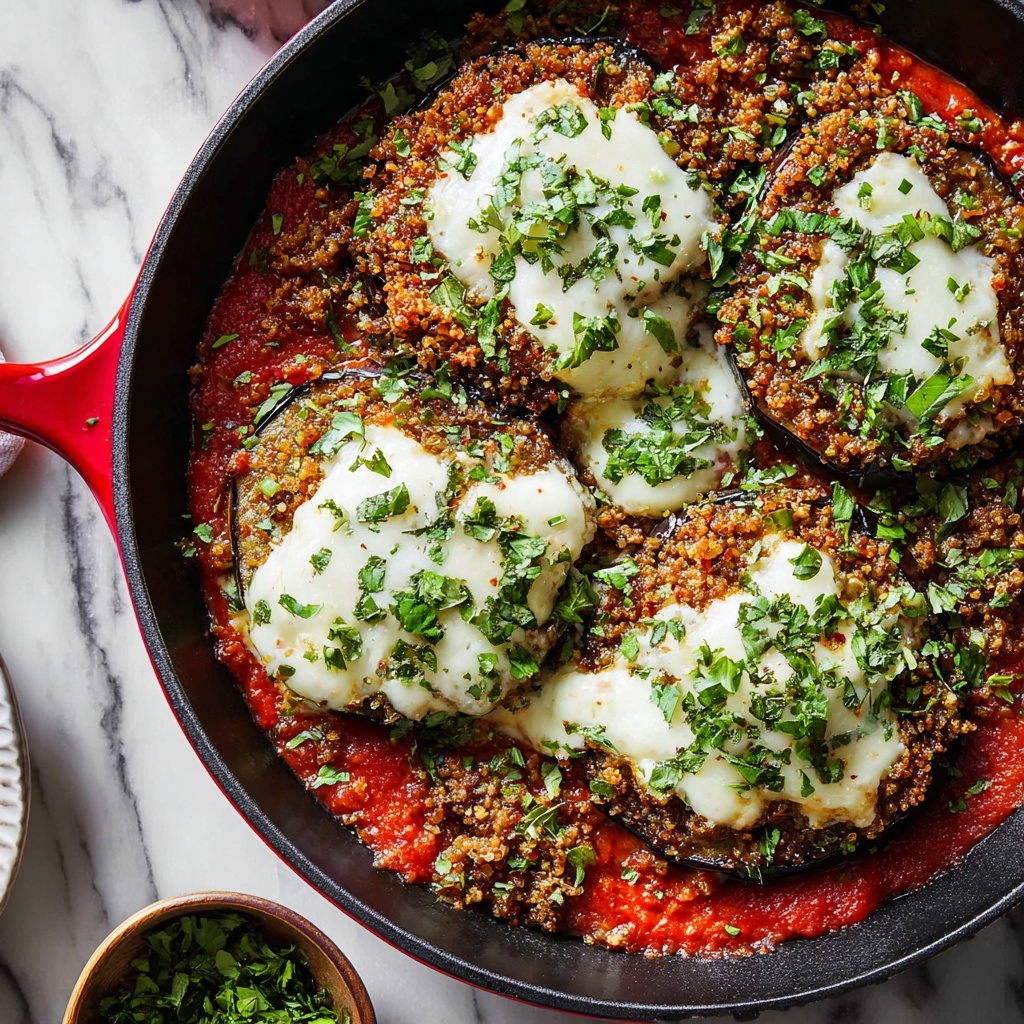Skillet Eggplant Parmesan Recipe - Recipe Image