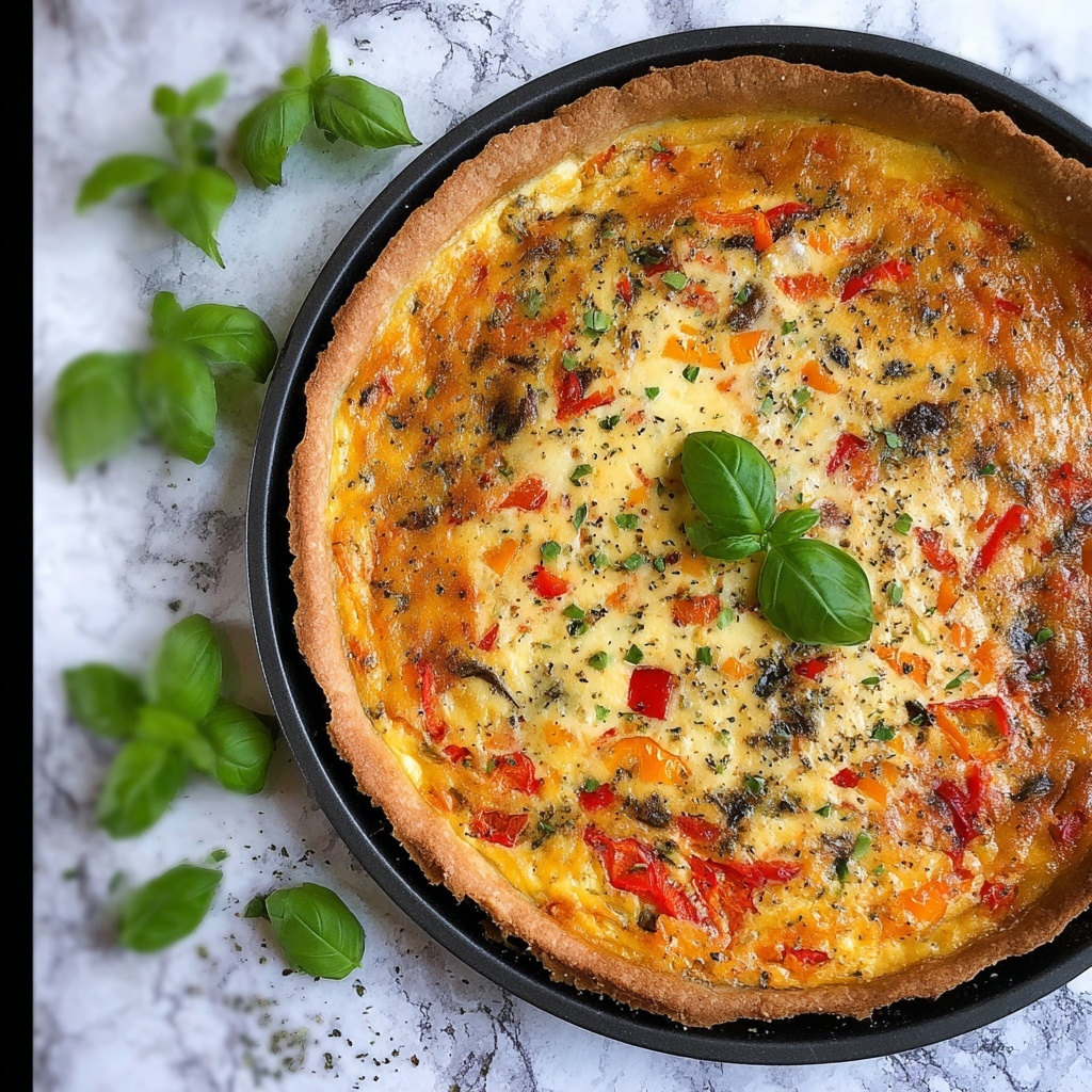Roasted Ratatouille Quiche Recipe - Recipe Image