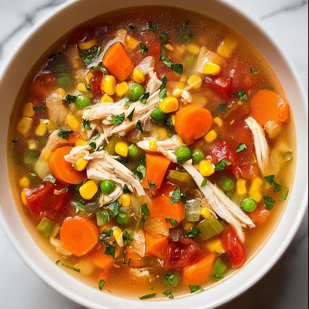 Healthy Chicken Vegetable Soup Recipe - Recipe Image