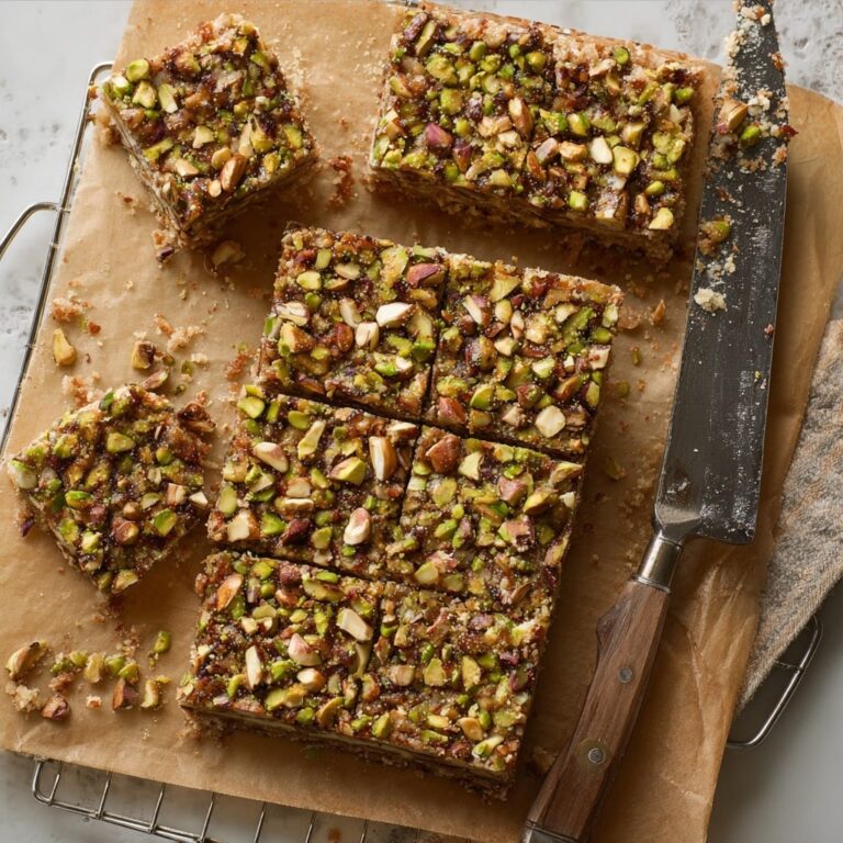 Pistachio Shortbread Bars Recipe