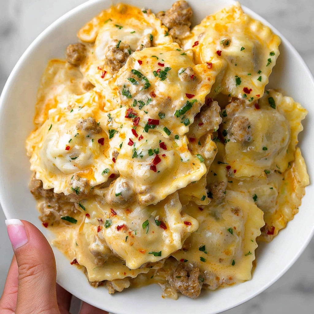 Sausage Alfredo Ravioli Lasagna Recipe - Recipe Image