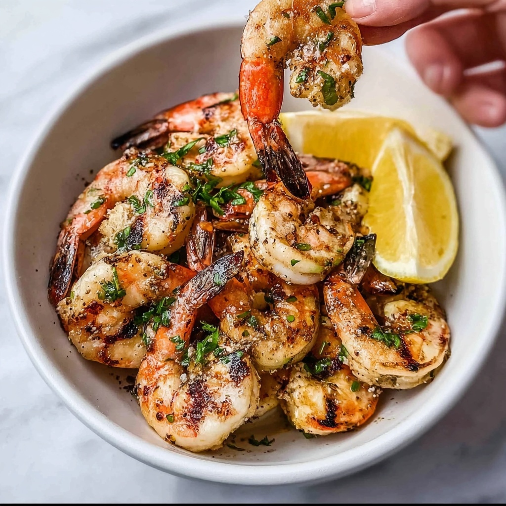 BBQ Grilled Prawns with Garlic, Lemon & Chilli Recipe - Recipe Image