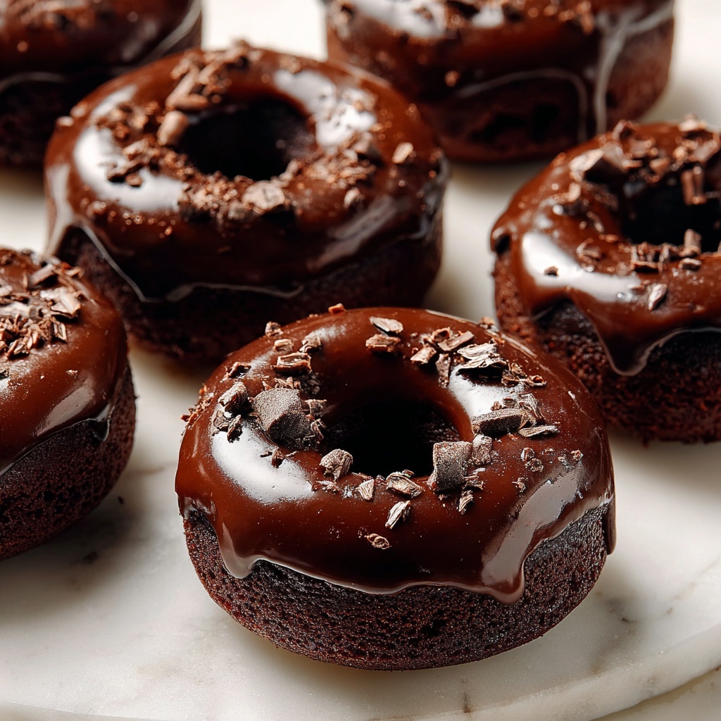 Irresistible Chocolate Cake Donuts Recipe - Recipe Image