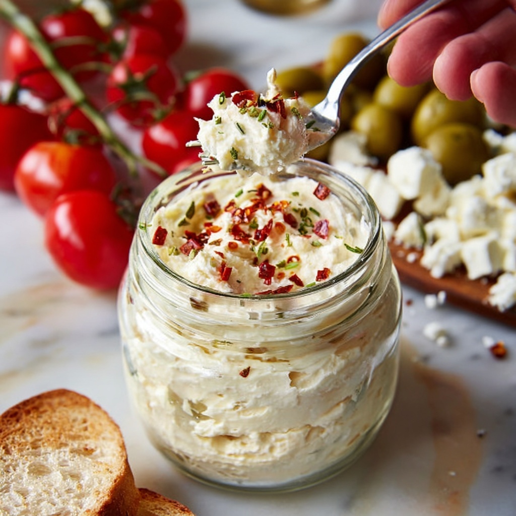 Cream Cheese Feta Olive Spread Recipe - Recipe Image