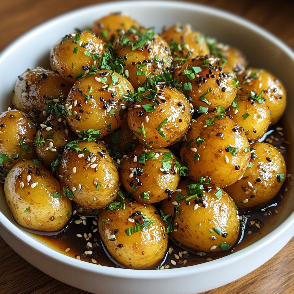Honey Mustard Roasted Baby Potatoes Recipe - Recipe Image