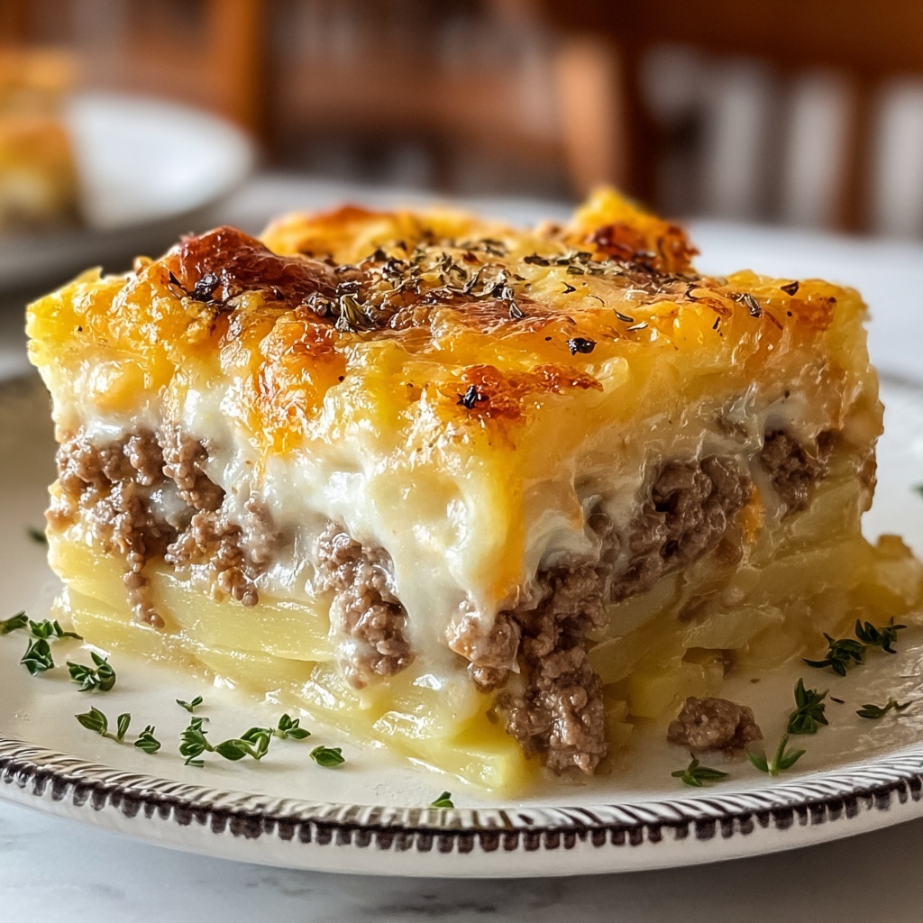 Sausage, Egg, and Cream Cheese Hashbrown Casserole Recipe - Recipe Image