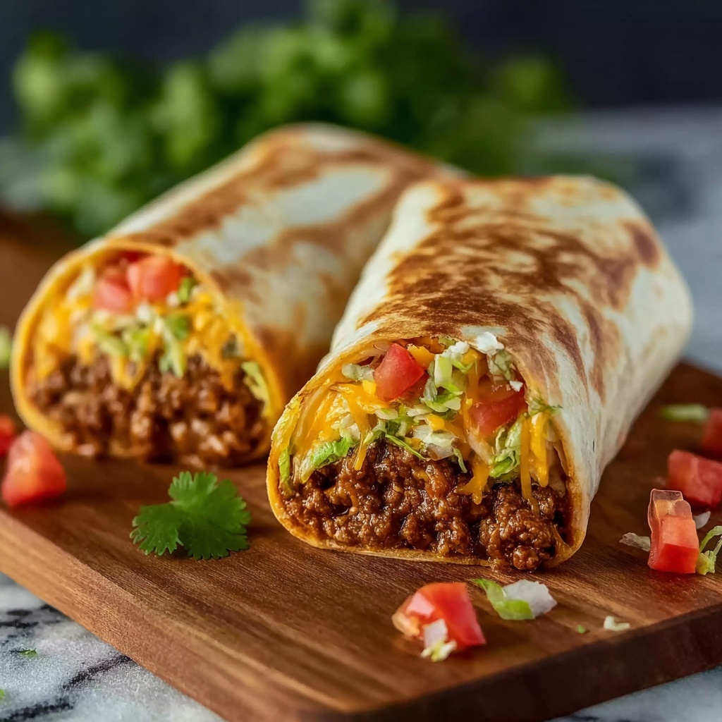 Nacho Cheese Beef Wrap Recipe - Recipe Image