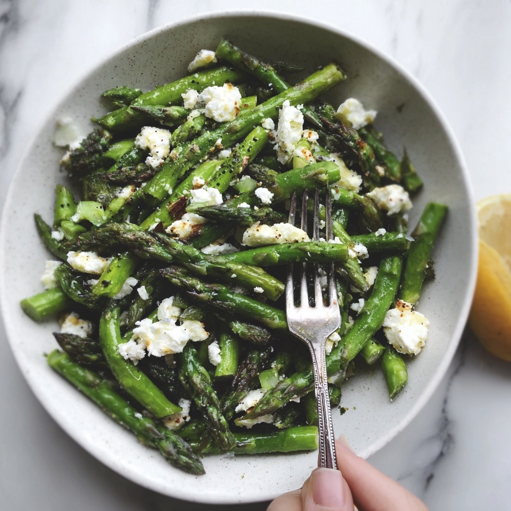 Grilled Asparagus Salad with Feta & Lemon Recipe - Recipe Image