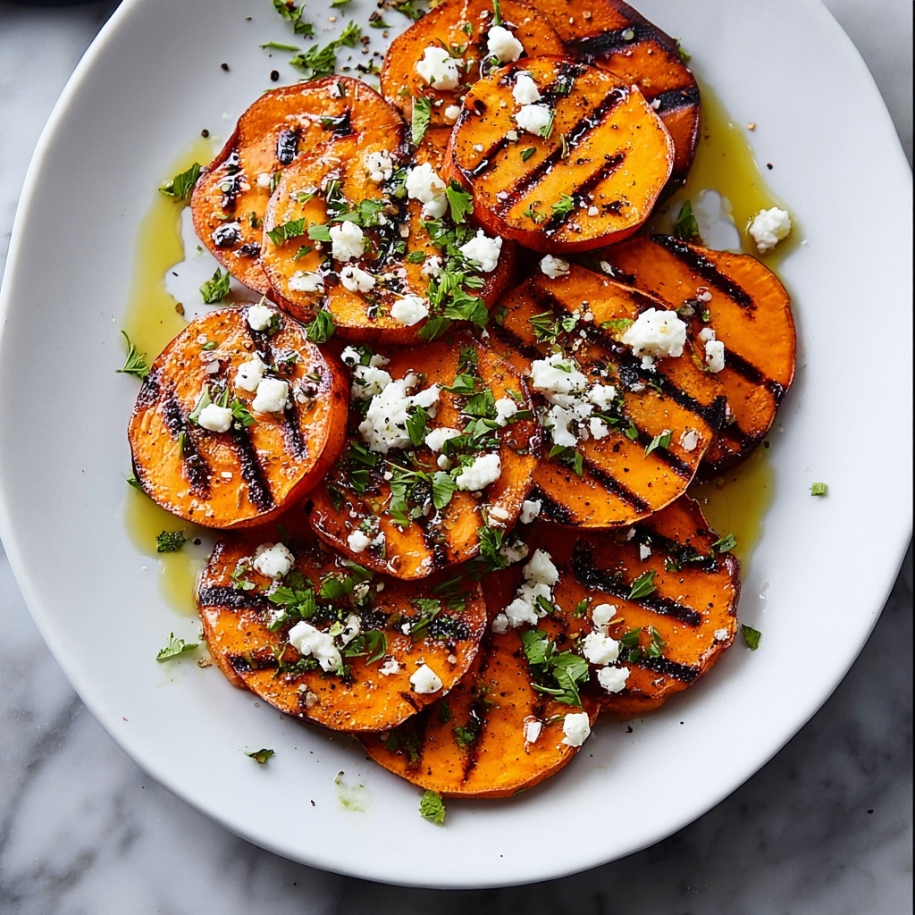 Honey Feta Sweet Potato Rounds Recipe - Recipe Image