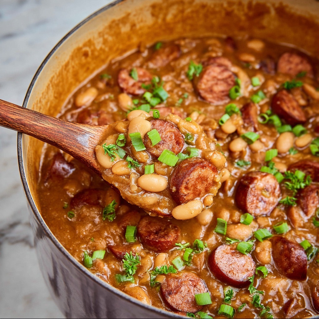White Beans and Sausage Stew Recipe - Recipe Image