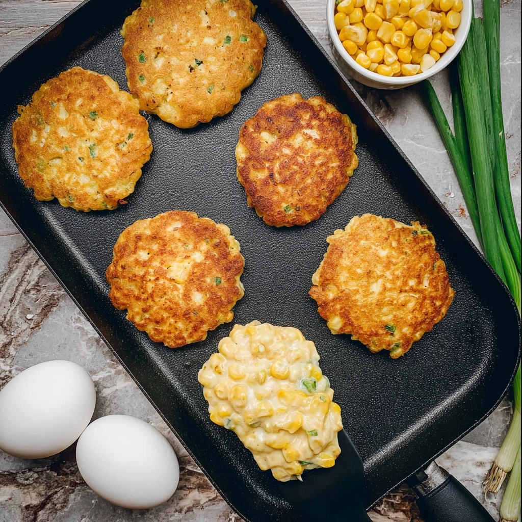 Cheddar Corn Cakes with Chives Recipe - Recipe Image