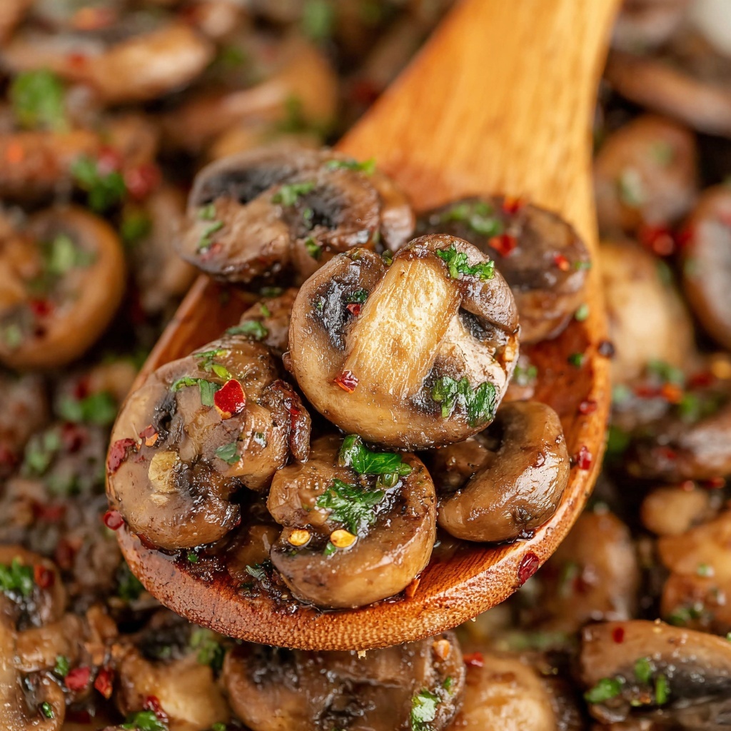 Garlic Butter Mushrooms Recipe - Recipe Image