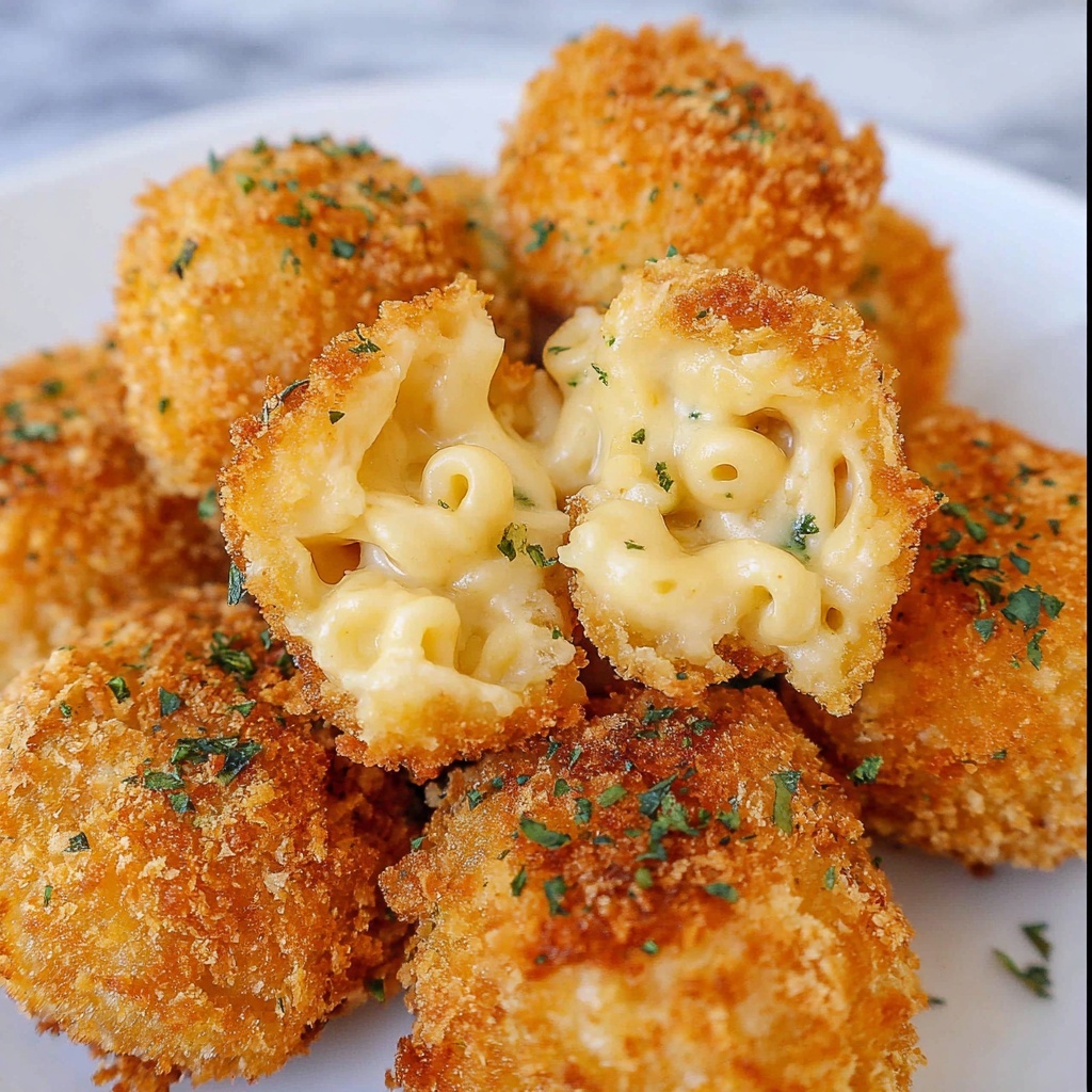 Cheesy Mac and Cheese Balls Recipe - Recipe Image