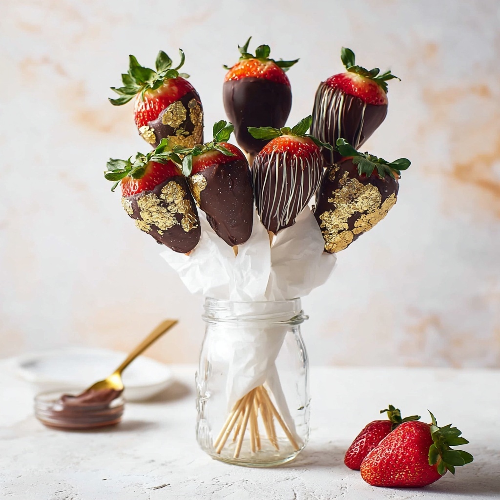 Chocolate Strawberry Bouquet Recipe - Recipe Image