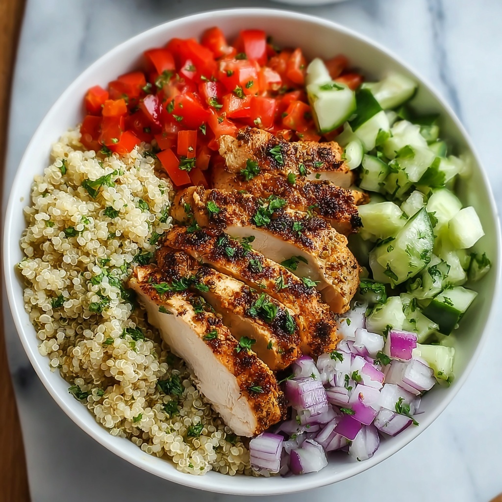 Greek Chicken Quinoa Bowl Recipe - Recipe Image