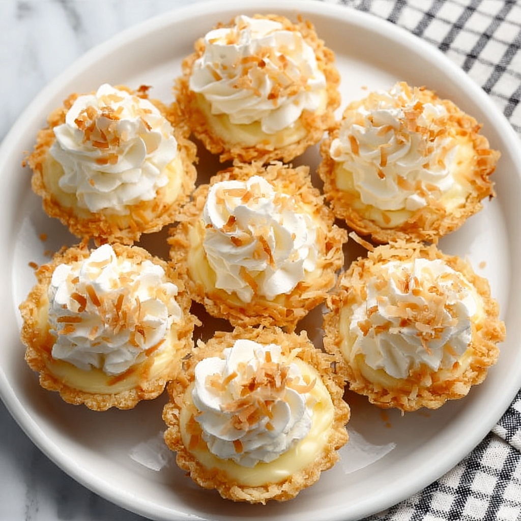 Mini Coconut Cream Pie Recipe - Recipe Image