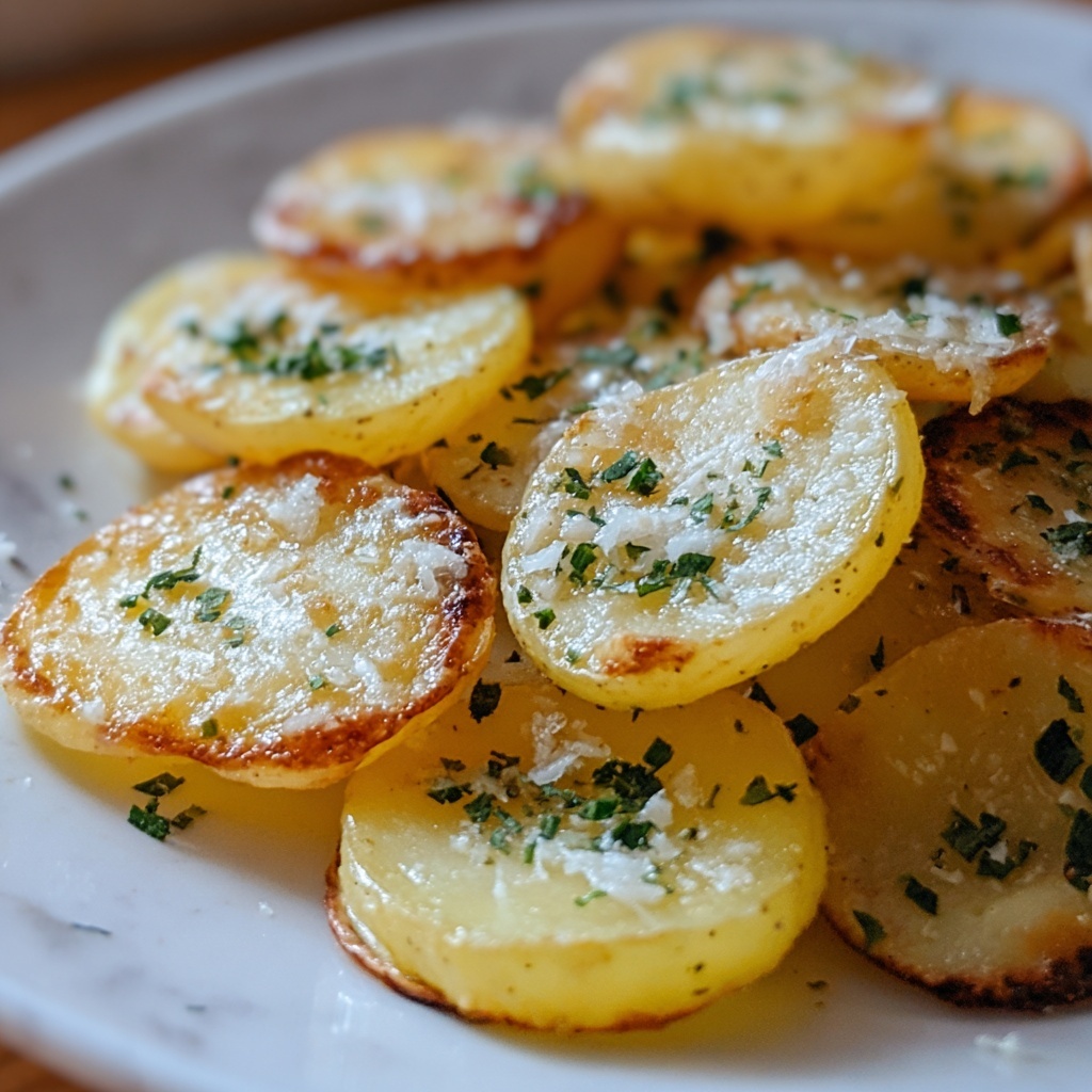 Parmesan Smashed Potatoes with Garlic Dip Recipe - Recipe Image