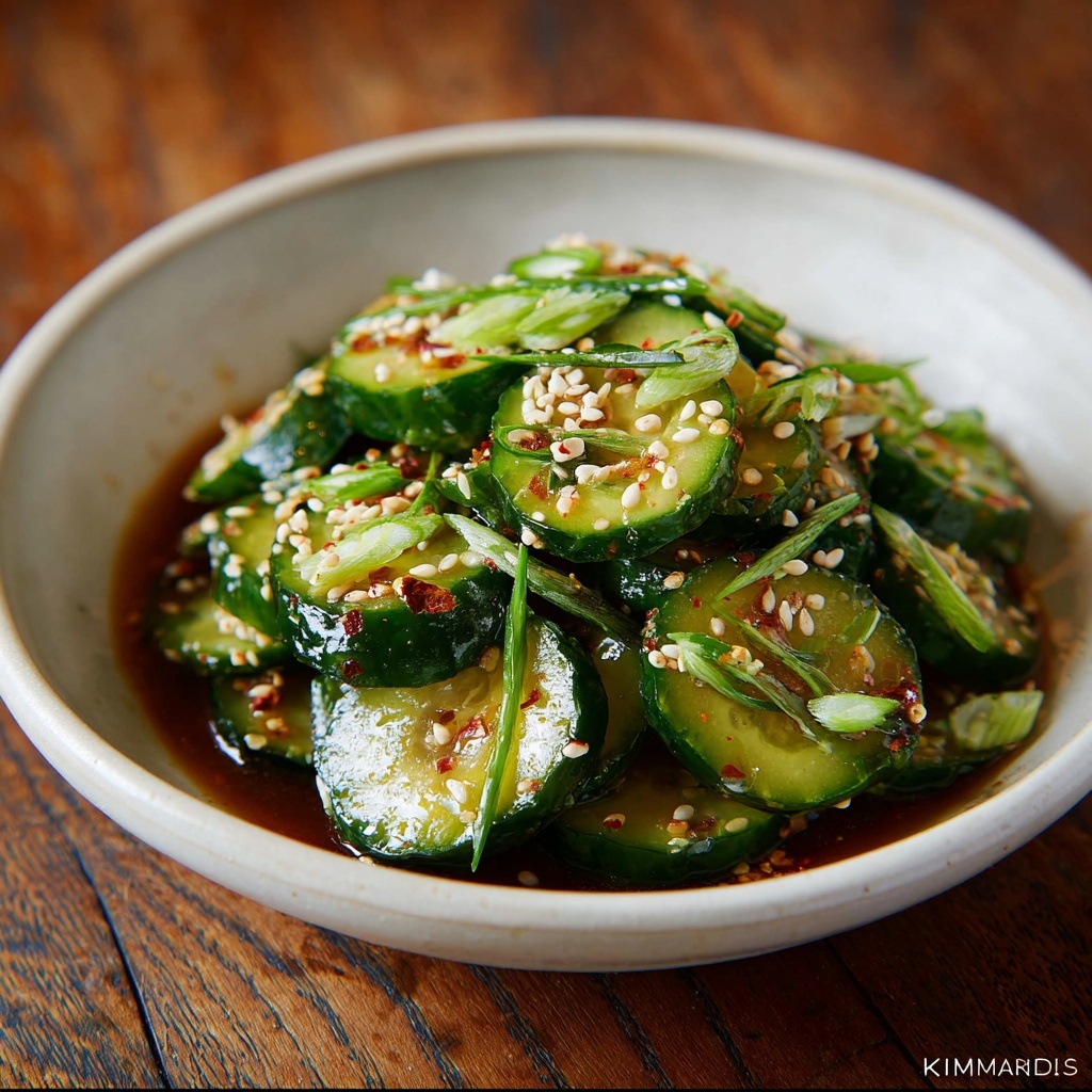 Korean Cucumber Salad (Oi Muchim 오이무침) Recipe - Recipe Image