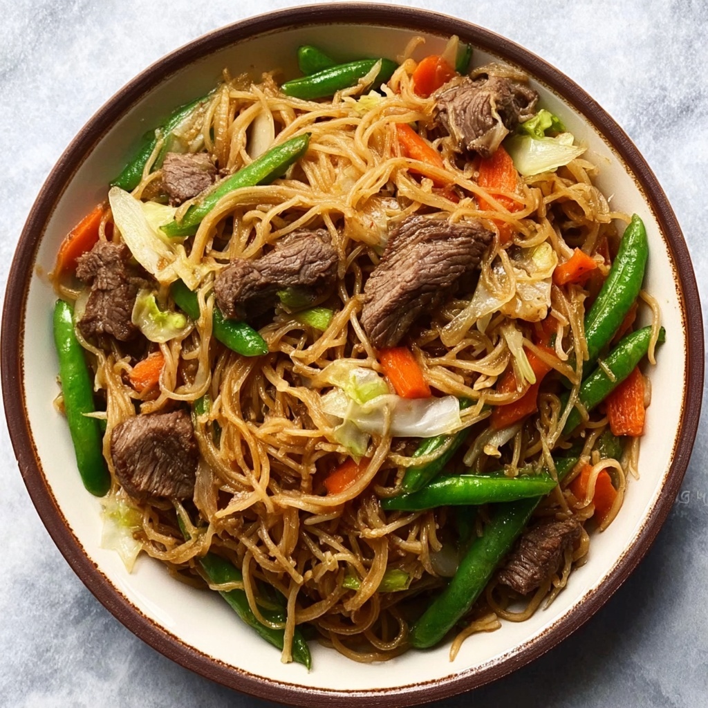 Filipino Pancit with Beef Recipe - Recipe Image