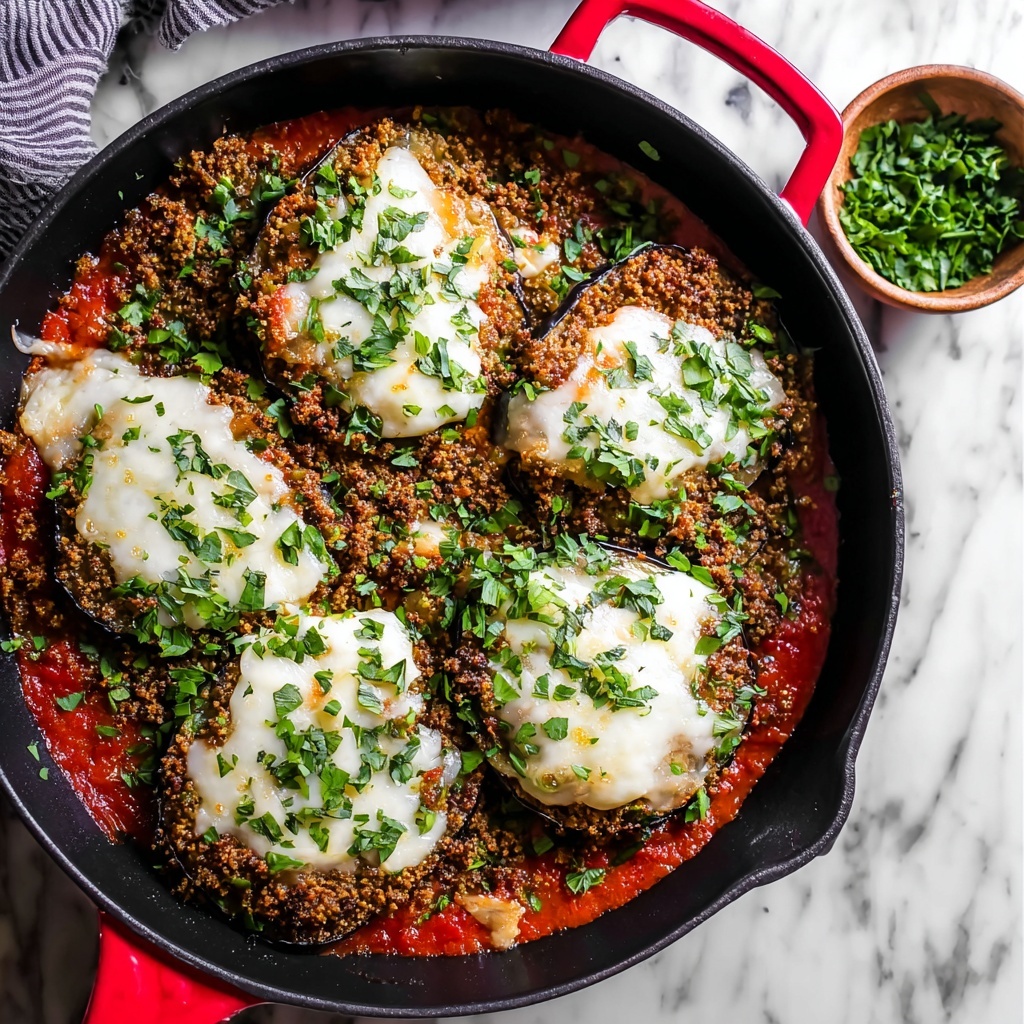 Skillet Eggplant Parmesan Recipe - Recipe Image