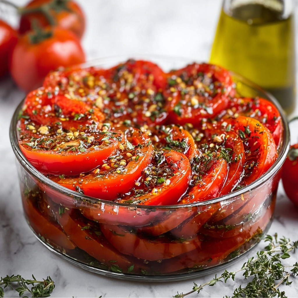 Easy Marinated Tomatoes Recipe - Recipe Image