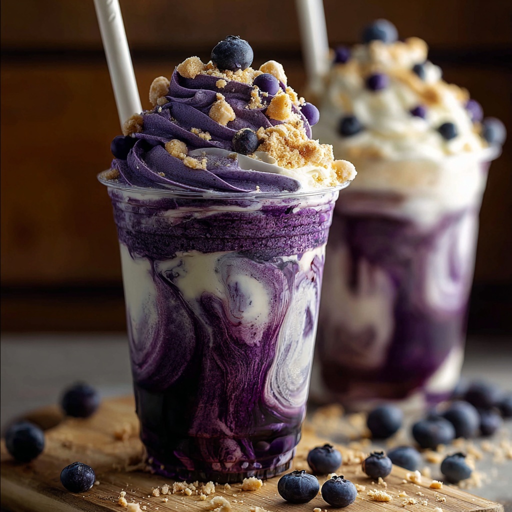 Blueberry Cheesecake Frappuccino Recipe - Recipe Image