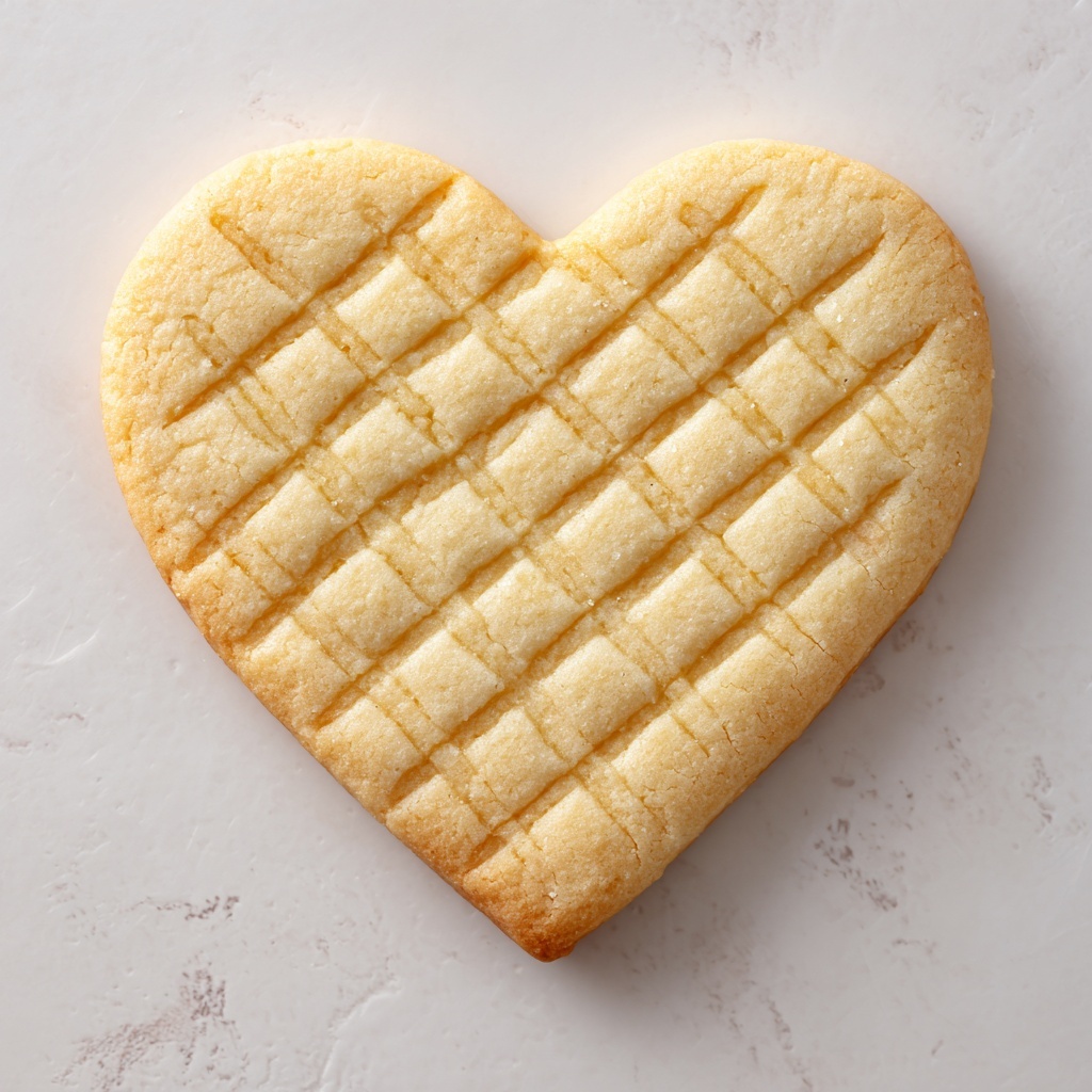 Heart Shaped Peanut Butter Cookies Recipe - Recipe Image