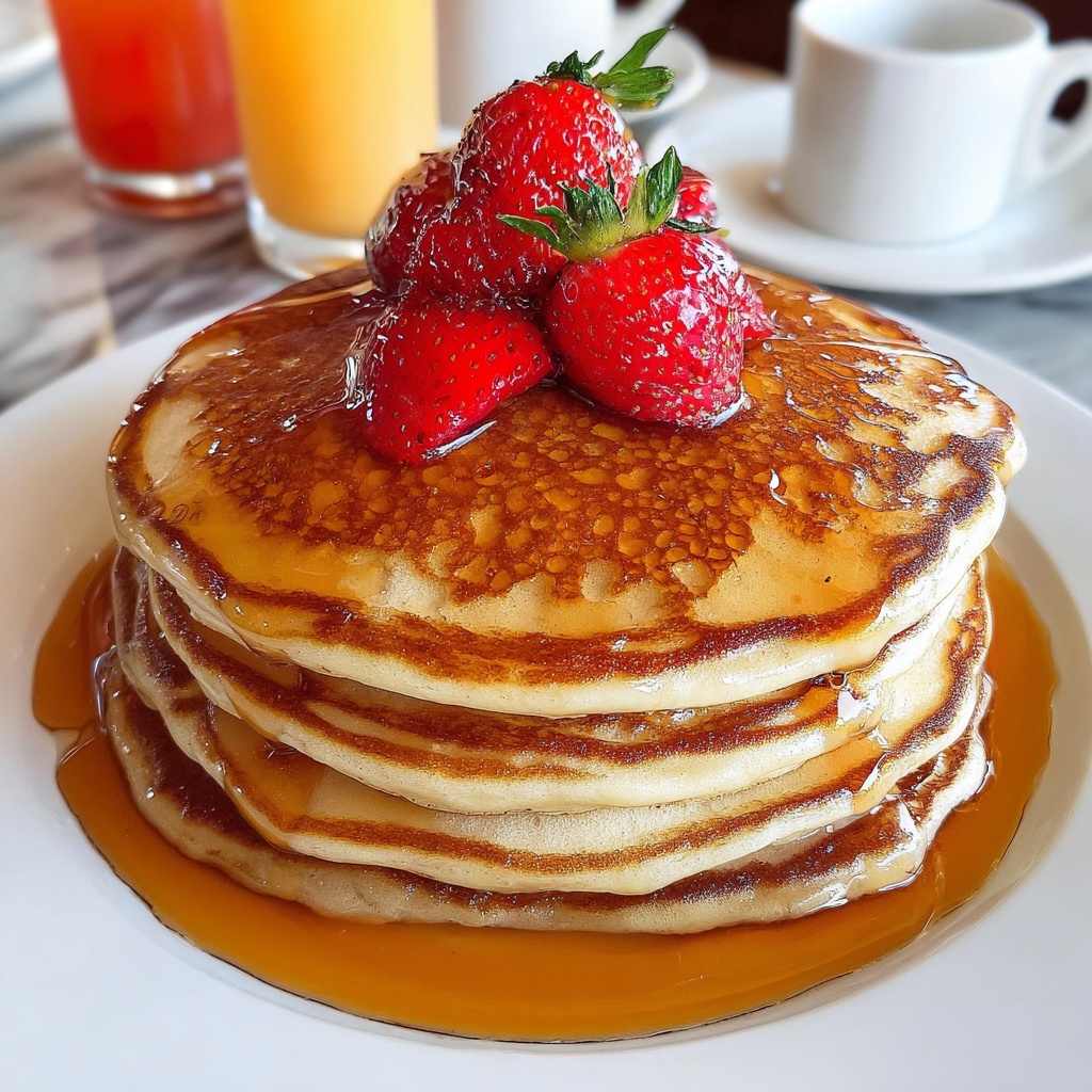 Strawberry Vanilla Pancakes Recipe - Recipe Image