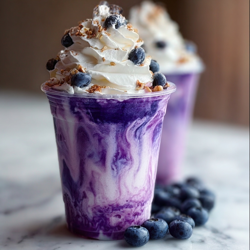 Blueberry Cheesecake Frappuccino Recipe - Recipe Image