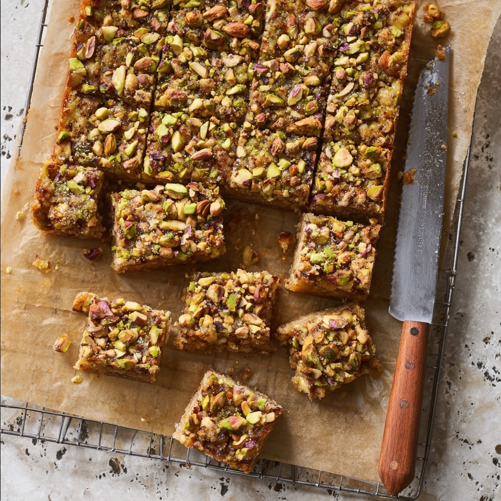 Pistachio Shortbread Bars Recipe - Recipe Image