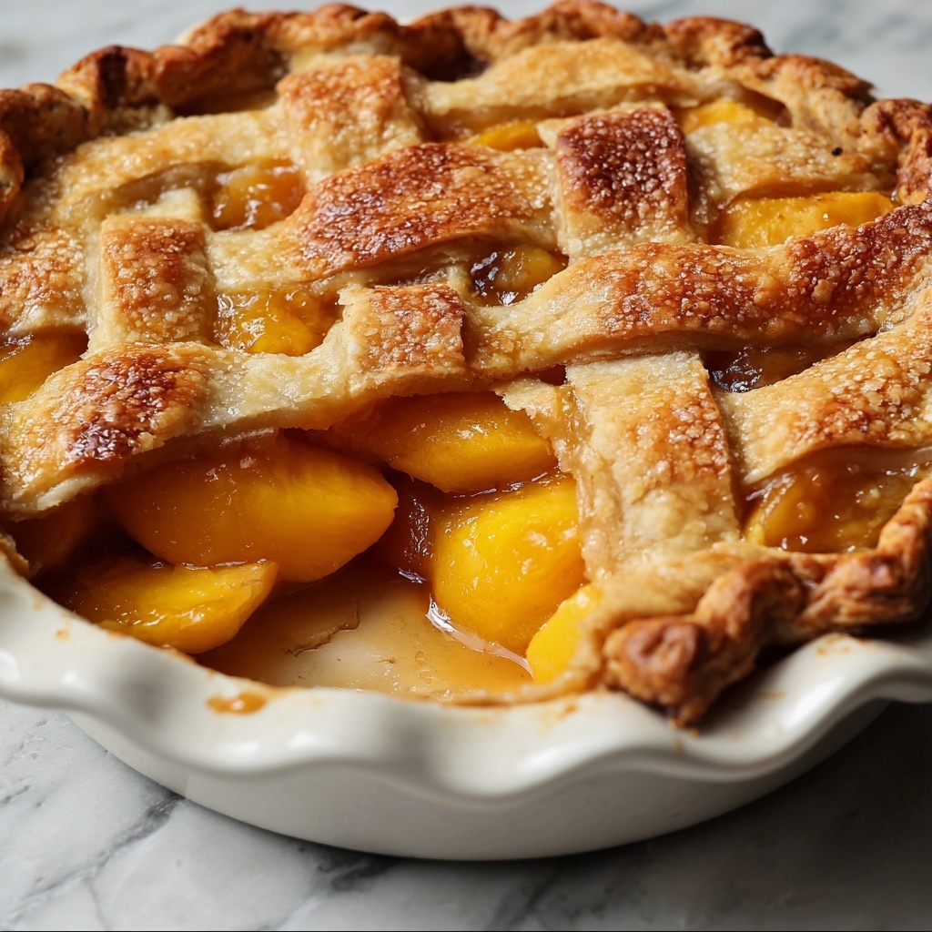 Triple Crust Peach Cobbler Recipe - Recipe Image