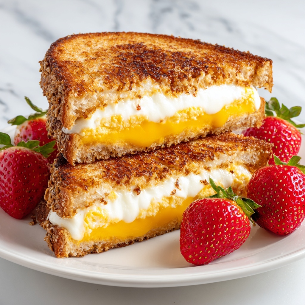 Scrambled Egg Grilled Cheese Sandwich Recipe - Recipe Image
