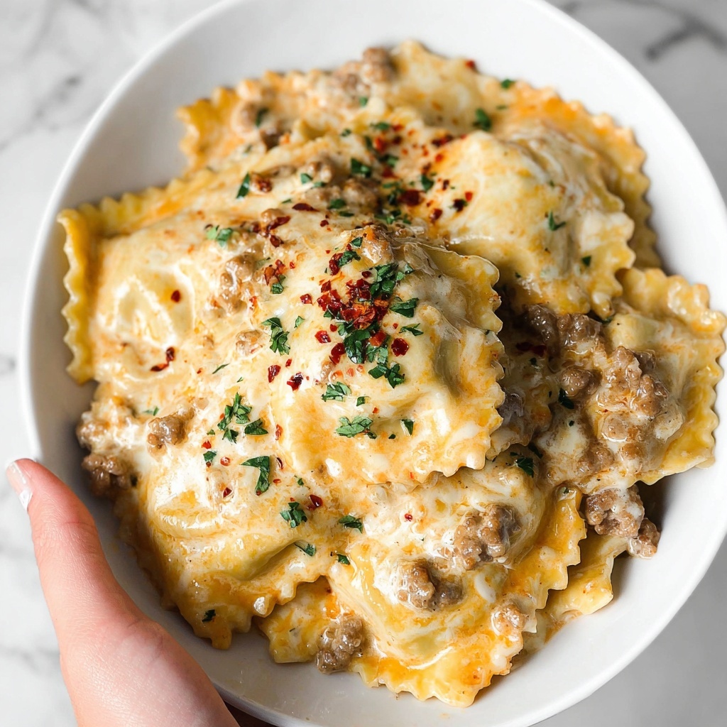 Sausage Alfredo Ravioli Lasagna Recipe - Recipe Image