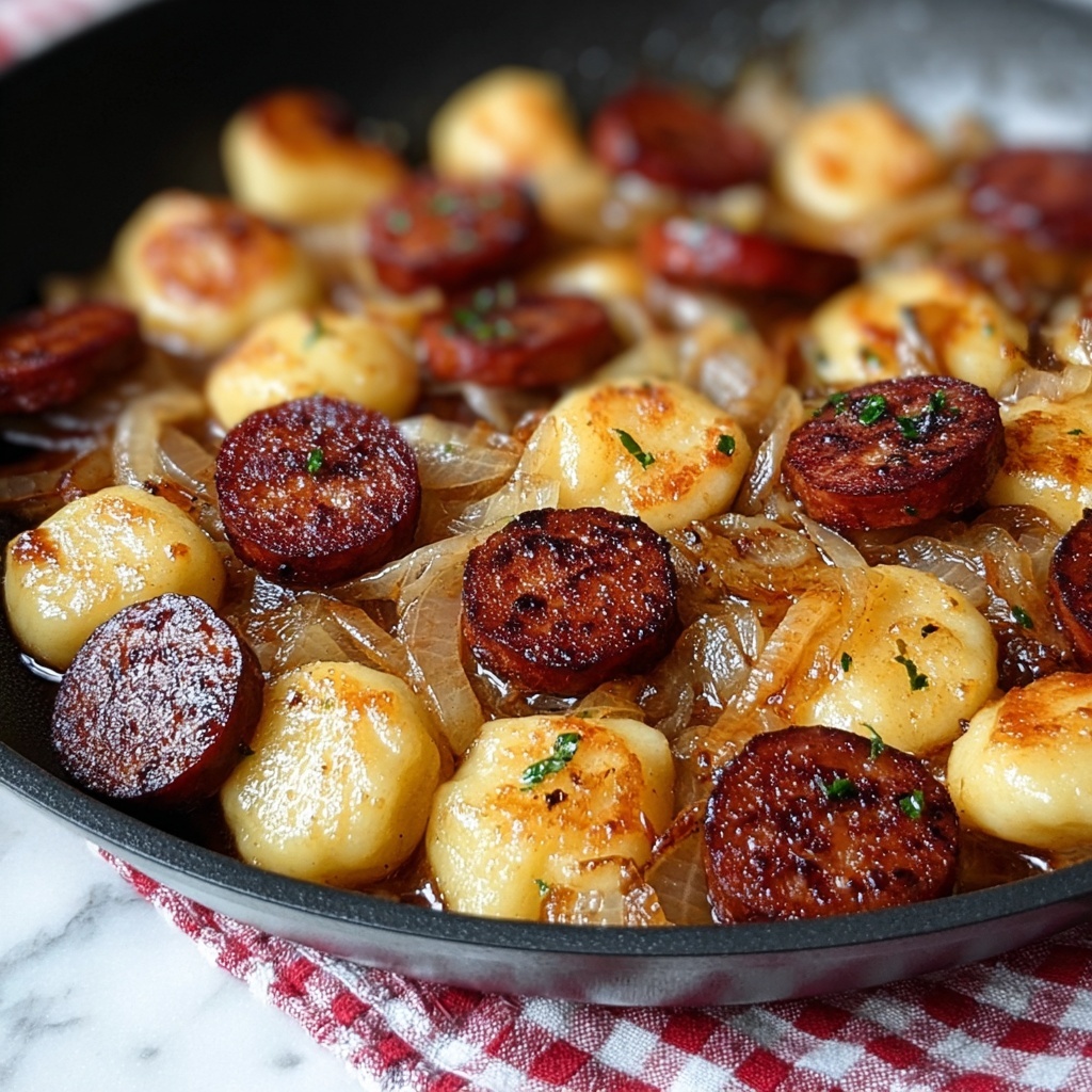 Pierogies and Kielbasa Skillet Dinner Recipe - Recipe Image