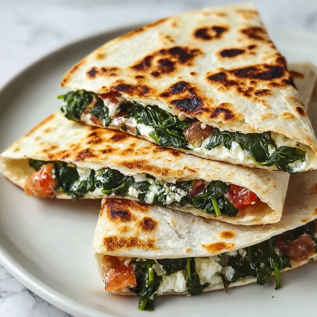 Spinach Feta Quesadillas Recipe - Recipe Image