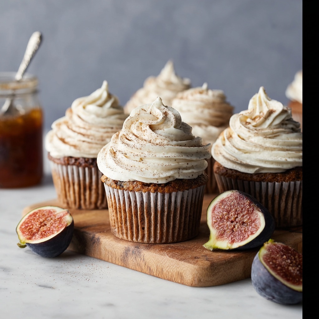 Fig Cupcakes with Honey Cream Cheese Frosting Recipe - Recipe Image
