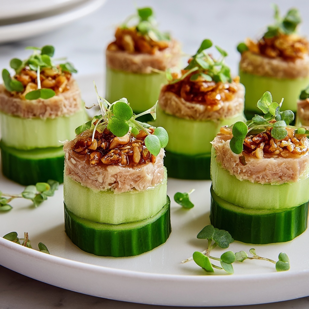 Tuna Cucumber Bites Recipe - Recipe Image