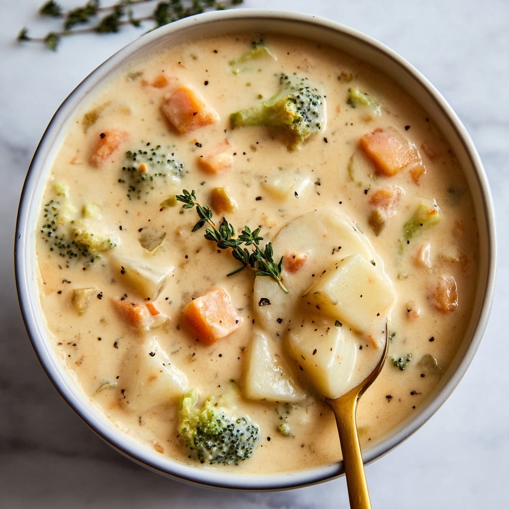 Broccoli Potato Cheese Soup Recipe - Recipe Image