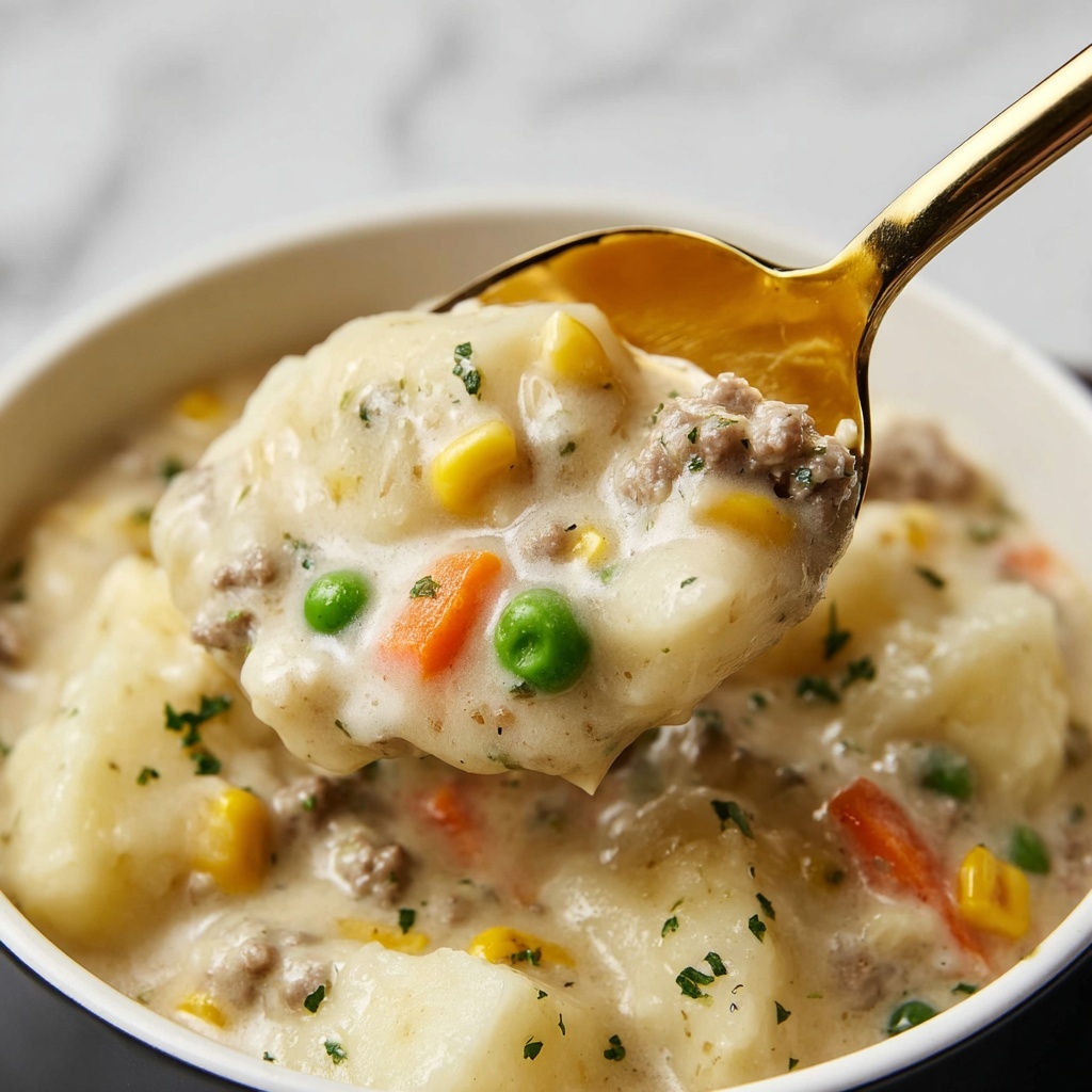 Ground Beef and Dumplings Recipe - Recipe Image